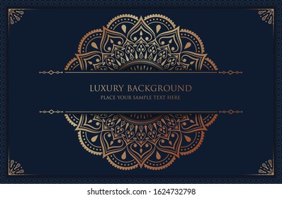 Luxury mandala background with golden arabesque pattern Arabic Islamic east style