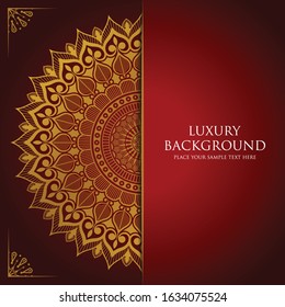 Luxury mandala background with golden arabesque pattern Arabic Islamic east style