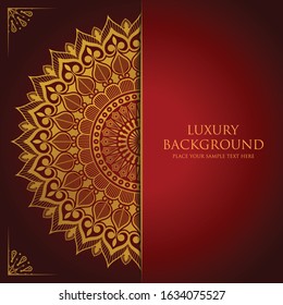 Luxury mandala background with golden arabesque pattern Arabic Islamic east style
