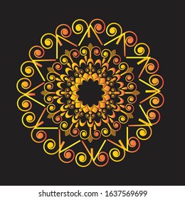 Luxury mandala background with golden arabesque pattern east style Premium Vector
