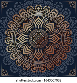 Luxury mandala background with golden arabesque pattern Arabic Islamic east style