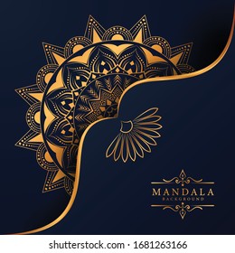 Luxury mandala background with golden arabesque pattern arabic islamic east style.decorative mandala for print, poster, cover, brochure, flyer, banner