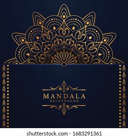 Luxury mandala background with golden arabesque pattern Arabic Islamic east style. Decorative mandala for print, poster, cover, brochure, flyer, banner	
