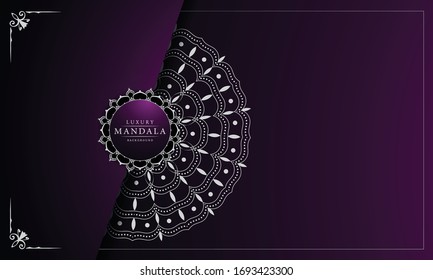 
Luxury mandala background with golden arabesque pattern arabic islamic east style.ornament elegant invitation wedding card , invite , backdrop cover banner illustration vector design