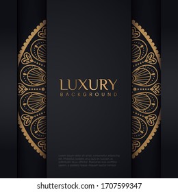 Luxury mandala background with golden arabesque pattern east style.ornament elegant invitation wedding card , invite, backdrop cover banner. luxury style vector illustration design.