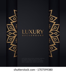 Luxury mandala background with golden arabesque pattern east style.ornament elegant invitation wedding card , invite, backdrop cover banner. luxury style vector illustration design.