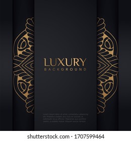 Luxury mandala background with golden arabesque pattern east style.ornament elegant invitation wedding card , invite, backdrop cover banner. luxury style vector illustration design.