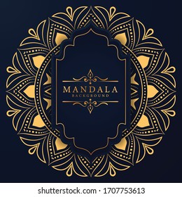 Luxury mandala background with golden arabesque pattern Arabic Islamic east style. Ramadan Style Decorative mandala. Mandala for print, poster, cover, brochure, flyer, banner	