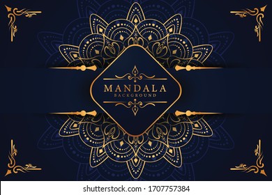 Luxury mandala background with golden arabesque pattern Arabic Islamic east style. Ramadan Style Decorative mandala. Mandala for print, poster, cover, brochure, flyer, banner	
