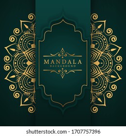Luxury mandala background with golden arabesque pattern Arabic Islamic east style. Ramadan Style Decorative mandala. Mandala for print, poster, cover, brochure, flyer, banner	
