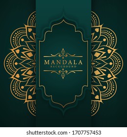 Luxury mandala background with golden arabesque pattern Arabic Islamic east style. Ramadan Style Decorative mandala. Mandala for print, poster, cover, brochure, flyer, banner	
