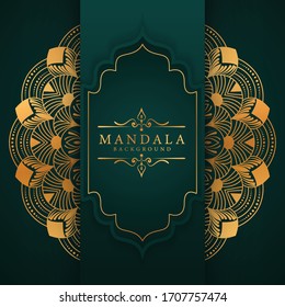 Luxury mandala background with golden arabesque pattern Arabic Islamic east style. Ramadan Style Decorative mandala. Mandala for print, poster, cover, brochure, flyer, banner	
