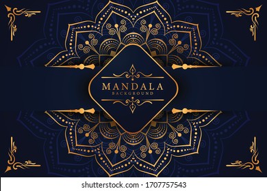 Luxury mandala background with golden arabesque pattern Arabic Islamic east style. Ramadan Style Decorative mandala. Mandala for print, poster, cover, brochure, flyer, banner	
