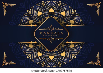 Luxury mandala background with golden arabesque pattern Arabic Islamic east style. Ramadan Style Decorative mandala. Mandala for print, poster, cover, brochure, flyer, banner	
