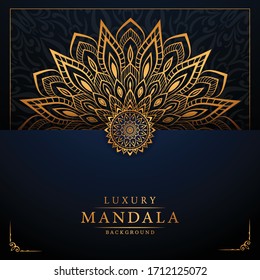 Luxury mandala background with golden arabesque pattern arabic 
islamic east style.decorative mandala for print, poster, cover, 
brochure, flyer, banner.