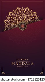 Luxury mandala background with golden arabesque pattern arabic 
islamic east style.decorative mandala for print, poster, cover, 
brochure, flyer, banner.