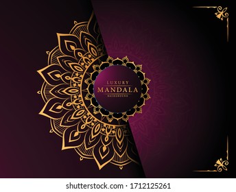Luxury mandala background with golden arabesque pattern arabic 
islamic east style.decorative mandala for print, poster, cover, 
brochure, flyer, banner.