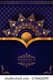 Luxury mandala background with golden arabesque pattern Arabic Islamic east style. Ramadan Style Decorative mandala. Mandala for print, poster, cover, brochure, flyer, banner