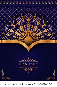 Luxury mandala background with golden arabesque pattern Arabic Islamic east style. Ramadan Style Decorative mandala. Mandala for print, poster, cover, brochure, flyer, banner