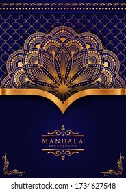 Luxury mandala background with golden arabesque pattern Arabic Islamic east style. Ramadan Style Decorative mandala. Mandala for print, poster, cover, brochure, flyer, banner
