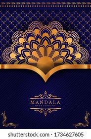 Luxury mandala background with golden arabesque pattern Arabic Islamic east style. Ramadan Style Decorative mandala. Mandala for print, poster, cover, brochure, flyer, banner
