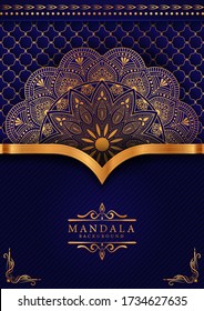 Luxury mandala background with golden arabesque pattern Arabic Islamic east style. Ramadan Style Decorative mandala. Mandala for print, poster, cover, brochure, flyer, banner
