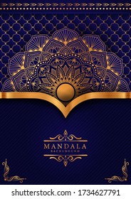 Luxury mandala background with golden arabesque pattern Arabic Islamic east style. Ramadan Style Decorative mandala. Mandala for print, poster, cover, brochure, flyer, banner
