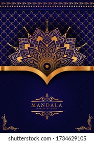 Luxury mandala background with golden arabesque pattern Arabic Islamic east style. Ramadan Style Decorative mandala. Mandala for print, poster, cover, brochure, flyer, banner