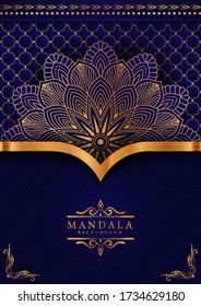 Luxury mandala background with golden arabesque pattern Arabic Islamic east style. Ramadan Style Decorative mandala. Mandala for print, poster, cover, brochure, flyer, banner