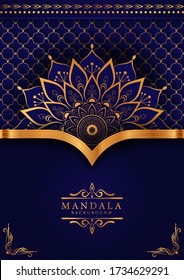 Luxury mandala background with golden arabesque pattern Arabic Islamic east style. Ramadan Style Decorative mandala. Mandala for print, poster, cover, brochure, flyer, banner