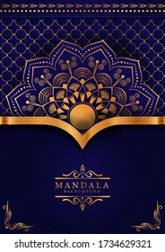 Luxury mandala background with golden arabesque pattern Arabic Islamic east style. Ramadan Style Decorative mandala. Mandala for print, poster, cover, brochure, flyer, banner