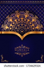 Luxury mandala background with golden arabesque pattern Arabic Islamic east style. Ramadan Style Decorative mandala. Mandala for print, poster, cover, brochure, flyer, banner