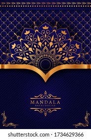 Luxury mandala background with golden arabesque pattern Arabic Islamic east style. Ramadan Style Decorative mandala. Mandala for print, poster, cover, brochure, flyer, banner