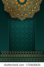 Luxury mandala background with golden arabesque pattern Arabic Islamic east style. Ramadan Style Decorative mandala. Mandala for print, poster, cover, brochure, flyer, banner