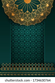 Luxury mandala background with golden arabesque pattern Arabic Islamic east style. Ramadan Style Decorative mandala. Mandala for print, poster, cover, brochure, flyer, banner