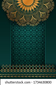 Luxury mandala background with golden arabesque pattern Arabic Islamic east style. Ramadan Style Decorative mandala. Mandala for print, poster, cover, brochure, flyer, banner