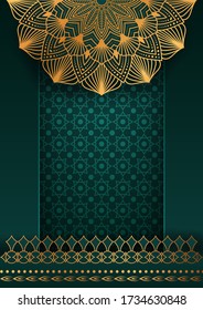 Luxury mandala background with golden arabesque pattern Arabic Islamic east style. Ramadan Style Decorative mandala. Mandala for print, poster, cover, brochure, flyer, banner
