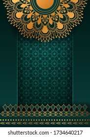 Luxury mandala background with golden arabesque pattern Arabic Islamic east style. Ramadan Style Decorative mandala. Mandala for print, poster, cover, brochure, flyer, banner