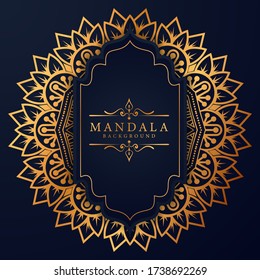 Luxury mandala background with golden arabesque pattern Arabic Islamic east style. Ramadan Style Decorative mandala. Mandala for print, poster, cover, brochure, flyer, banner