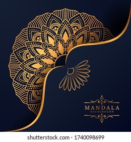 Luxury mandala background with golden arabesque pattern Arabic Islamic east style. Ramadan Style Decorative mandala. Mandala for print, poster, cover, brochure, flyer, banner