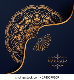 Luxury mandala background with golden arabesque pattern Arabic Islamic east style. Ramadan Style Decorative mandala. Mandala for print, poster, cover, brochure, flyer, banner