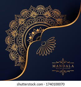 Luxury mandala background with golden arabesque pattern Arabic Islamic east style. Ramadan Style Decorative mandala. Mandala for print, poster, cover, brochure, flyer, banner