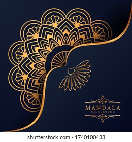 Luxury mandala background with golden arabesque pattern Arabic Islamic east style. Ramadan Style Decorative mandala. Mandala for print, poster, cover, brochure, flyer, banner