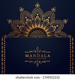 Luxury mandala background with golden arabesque pattern Arabic Islamic east style. Ramadan Style Decorative mandala. Mandala for print, poster, cover, brochure, flyer, banner