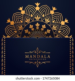 Luxury mandala background with golden arabesque pattern Arabic Islamic east style. Ramadan Style Decorative mandala. Mandala for print, poster, cover, brochure, flyer, banner