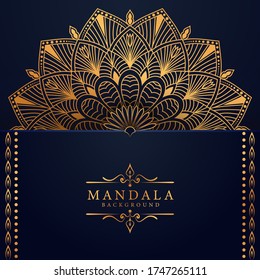 Luxury mandala background with golden arabesque pattern Arabic Islamic east style. Ramadan Style Decorative mandala. Mandala for print, poster, cover, brochure, flyer, banner