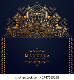Luxury mandala background with golden arabesque pattern Arabic Islamic east style. Ramadan Style Decorative mandala. Mandala for print, poster, cover, brochure, flyer, banner