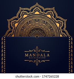 Luxury mandala background with golden arabesque pattern Arabic Islamic east style. Ramadan Style Decorative mandala. Mandala for print, poster, cover, brochure, flyer, banner