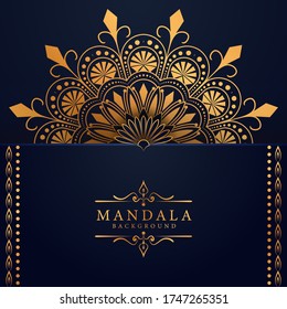 Luxury mandala background with golden arabesque pattern Arabic Islamic east style. Ramadan Style Decorative mandala. Mandala for print, poster, cover, brochure, flyer, banner