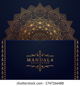 Luxury mandala background with golden arabesque pattern Arabic Islamic east style. Ramadan Style Decorative mandala. Mandala for print, poster, cover, brochure, flyer, banner